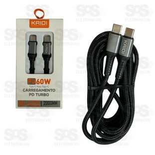 Cabo Turbo 60W Type C 2 Metros Kaidi KD-42CC