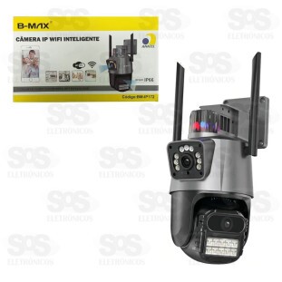Câmera Dupla De Segurança Inteligente Com Wifi B-Max BM-IP172