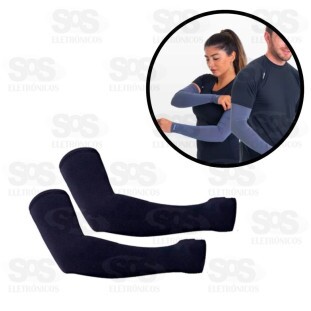 Par Manguito Mangote Com Dedo Proteção Solar/uv / Sol B-Max BM-F1629