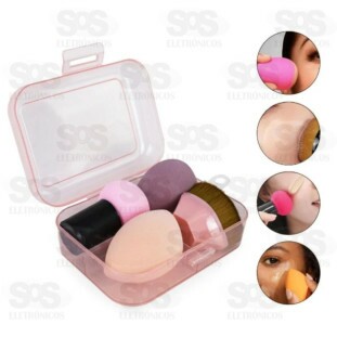 Kit Pincel Mágico Com 3 Esponjas Para Base B-Max BM-F1650