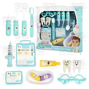Kit Dentista Com 14 Peças Toy King TK-1349