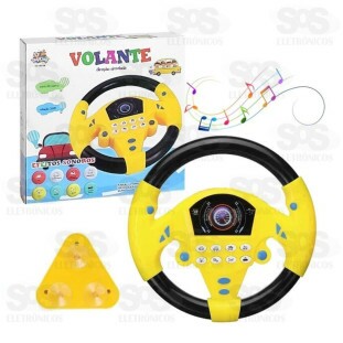 Volante de Carrinho com Som de Motor Toy King TK-AB3156