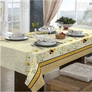 Toalha De Mesa Estampada Quadrada 1,40x1,40m Pa Bella Mesa Raner