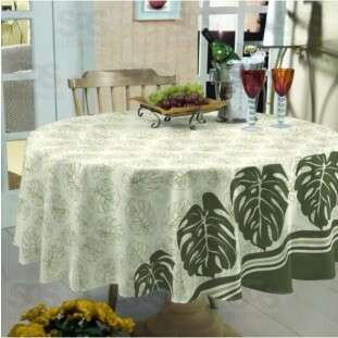 Toalha De Mesa Estampada 1,40m Redonda Pa Bella Mesa Raner