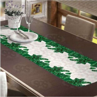 Caminho De Mesa Estampada 0,40x1,40m Simples Raner
