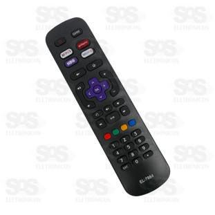 Controle Remoto Roku TV Netflix/Globoplay/HBO Eletromex EL-7864