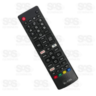 Controle Remoto LG Smart TV Eletromex EL-7260