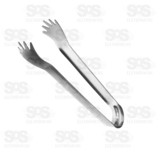 Pegador de Gelo 12,5cm Aço Inox Top Útil TOP1077