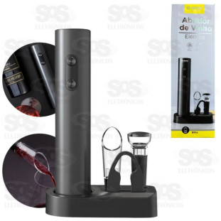 Abridor De Vinho Elétrico Com Acessórios B-Max F1155