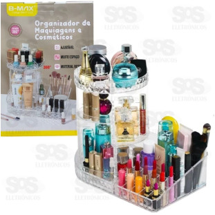 Organizador Maquiagem Acrílico Giratório BM-F1525