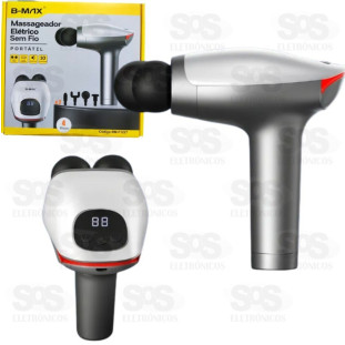 Massageador Portátil Cabeça Dupla 10 Níveis B-Max BM-F1227