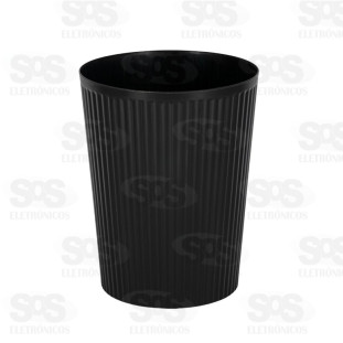 Lixeira Plástica Canaletada 16 Litros BM-F1363