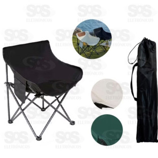 Cadeira Dobrável Portátil Bolsa Alça Transporte 120Kg Bolso RD1380