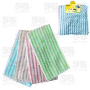 Kit 4 Pano De Microfibra 25x25CM B-Max F1264