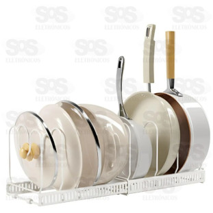 Organizador Tampa e Frigideira Ajustável 7 Divisórias B-Max F1718