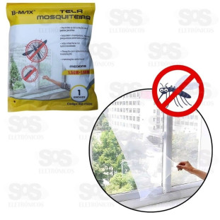 Tela Mosquiteira Para Janelas 130x150cm B-Max F1419
