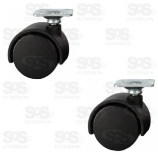 Kit de Rodízio Giratório 50mm 2 Peças Home & More HM-699