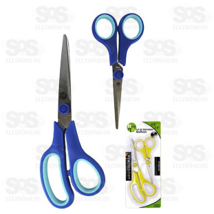 Kit 2 Tesouras Multiuso 5,5 e 7,5 Polegadas HM-132