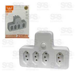 Adaptador 4 Tomadas Altomex AL-1383