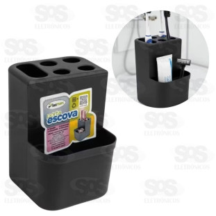 Porta Escova Plástico Cores Variadas Plasmarc 465