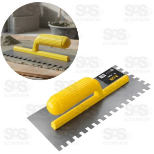 Desempenadeira de Aço Inox Dentada 140 x 350mm B-TEK BT-591