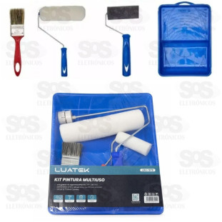 Kit Pintura Multiuso 4 Peças Lutek LWJ-1978
