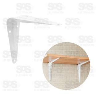 Cantoneira De Aço Branca Para Prateleira 12x14-0,8mm HM-521