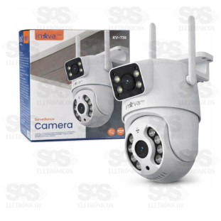 Câmera de Segurança Wi-Fi Externa Inova KV-738