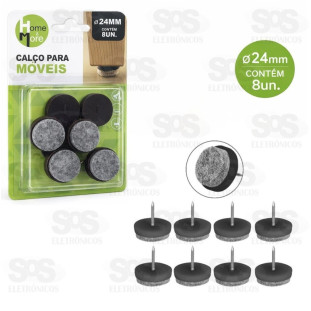Calço Para Móveis Feltro e Prego 24mm HM-541