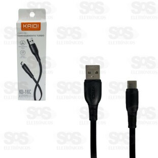 Cabo De Carregamento Type C Achatado Kaidi KD-16C