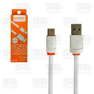 Cabo De Carregamento Type C 1 Metro Kaidi KD-39C