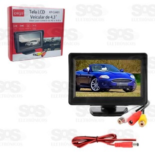 Mini Monitor Veicular 4,3 Polegadas Ípega KP-CA401
