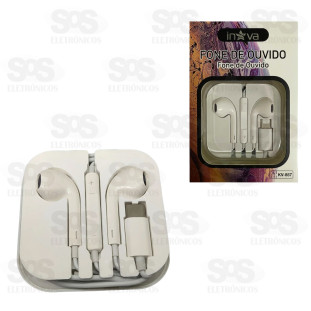 Fone de Ouvido Type C Com Microfone Inova KV-857