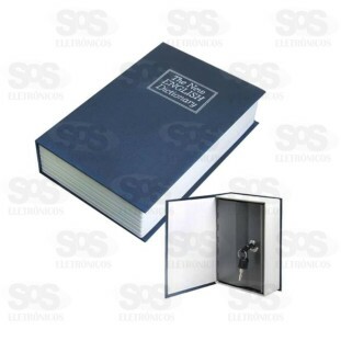 Cofre secreto livro com chave 1735