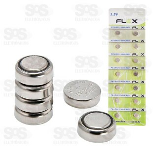 Bateria Botão 1,5V LR621/364A/AG1 Cartela Com 14 Unidades