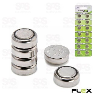 Bateria Botão LR66/LR626-AG4 Cartela Com 14 Unidades Flex