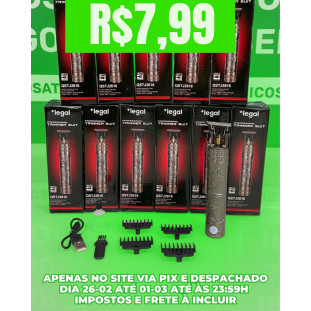 Máquina De Aparar Cabelo Recarregável Dragão BR-8001