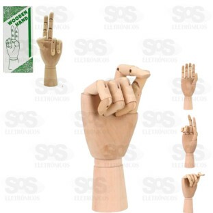 Mão Articulada Decorativa 30cm em Madeira 5766