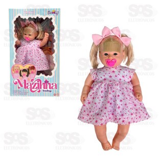 Boneca Mazinha Baby Loira Nova Toys 1183