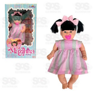Boneca Mazinha Baby Morena Nova Toys 1184