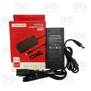 Fonte de Alimentação 12V/5A Tomate MTT-1205