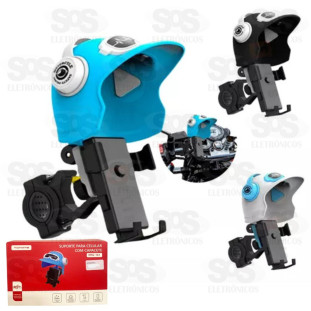 Suporte Celular e GPS Moto e Bike Capacete Tomate MTG-161