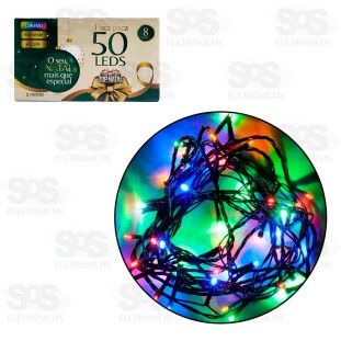 Pisca Pisca 50 LEDS Colorido 110V 5 Metros Top Natal PSC0003-1