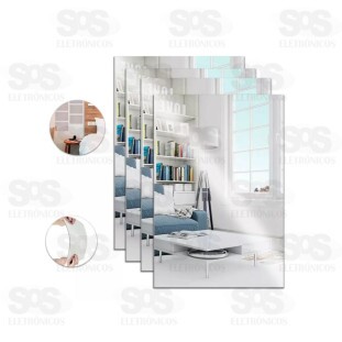 Espelho Adesivo Retangular 50x30cm AIH1841