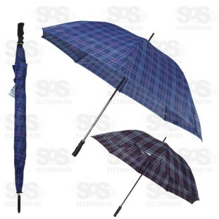 Guarda Chuva Grande Xadrez Manual Segma SEG-XAD75