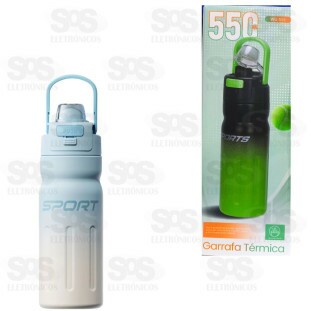 Garrafa Térmica Sport 550ml Cores Variadas WU-556