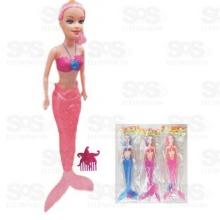Boneca Sereia Princesa Com LED Toy King tk-1041