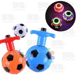 Beyblade Pião Bola De Futebol Musical Com LED Unitário Toy King TK-AB4830