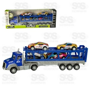 Caminhão Cegonha Com 4 Carrinhos Toy King TK-AB5502