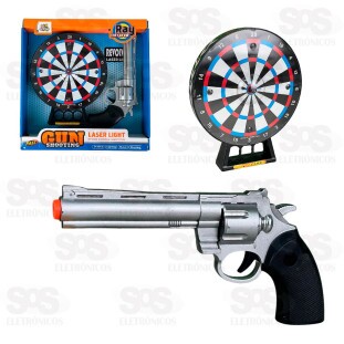 Revólver à Laser Com Luzes e Sons Toy King TK-AB6081
